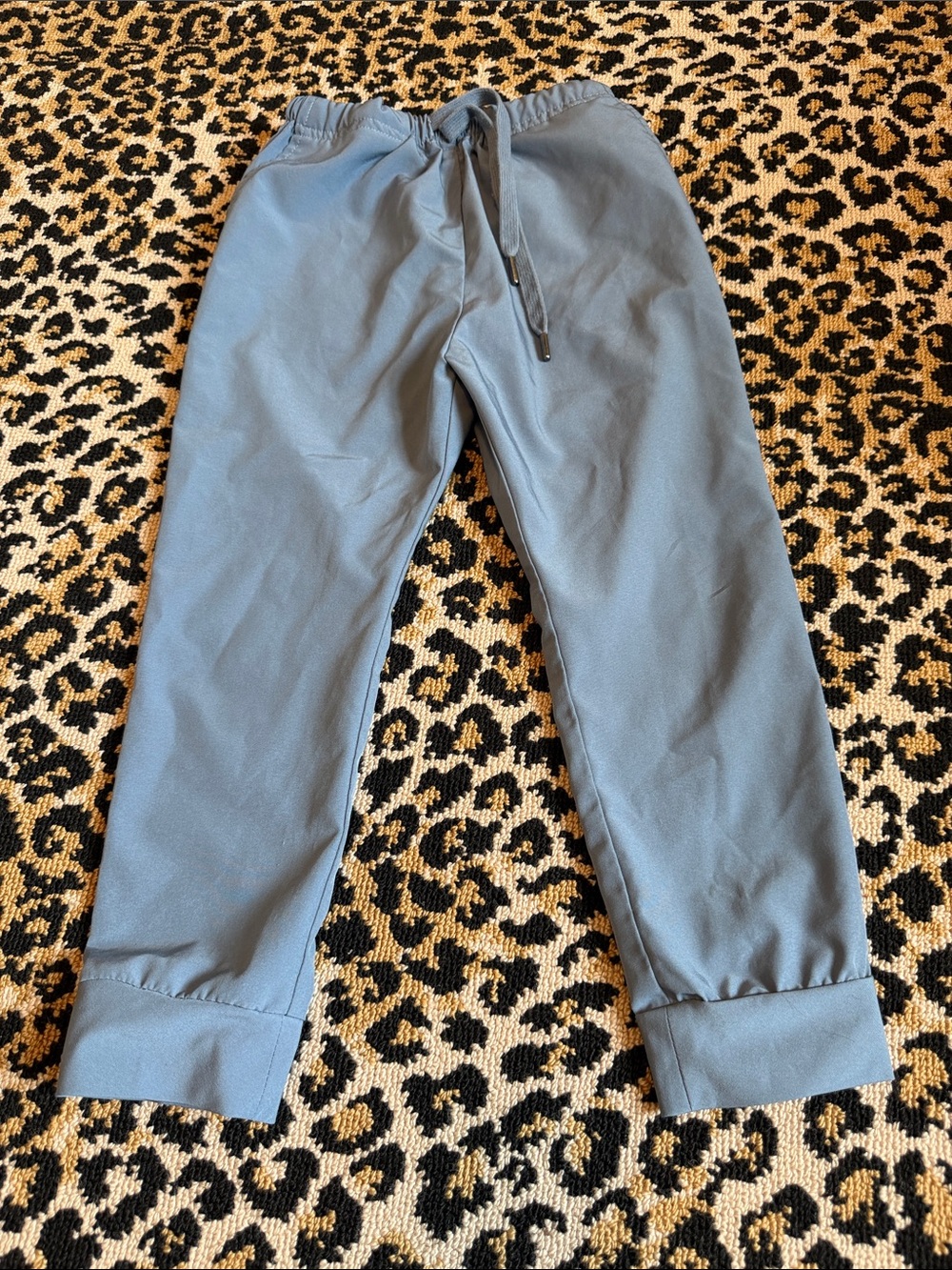 Little English Slate Blue Drawstring Joggers